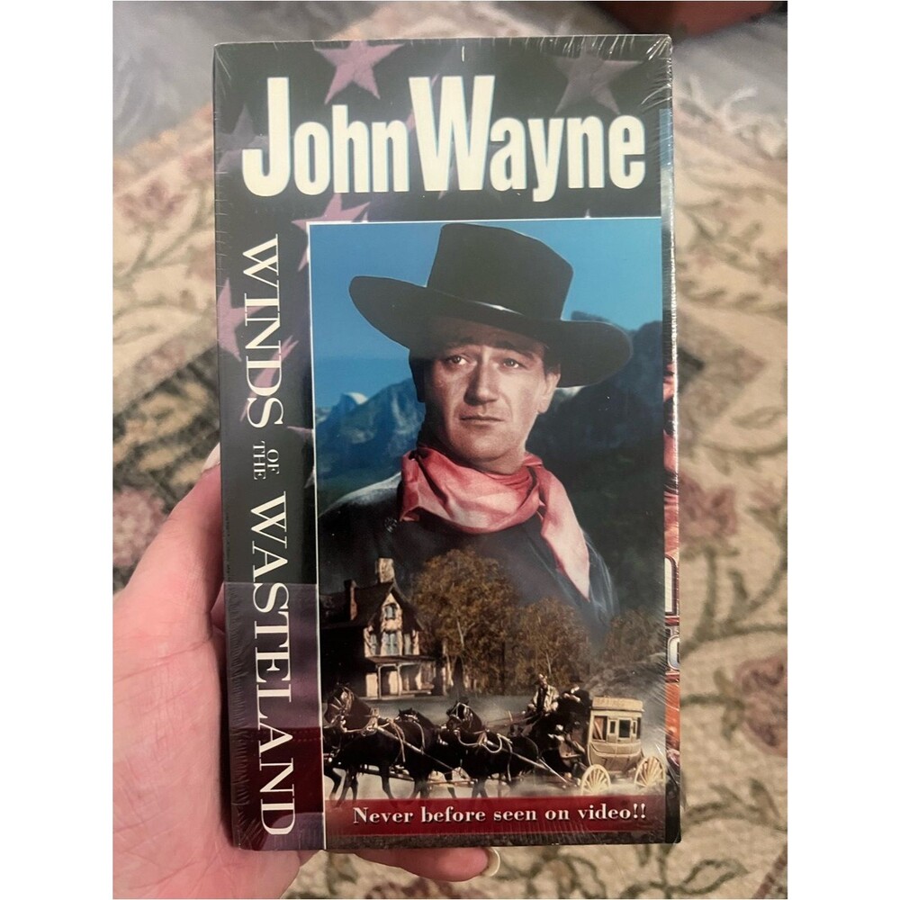 John Wayne 'Winds of the Wasteland' VHS - Blue, Black, Red